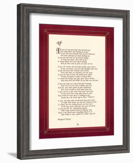 If-Rudyard Kipling-Framed Art Print