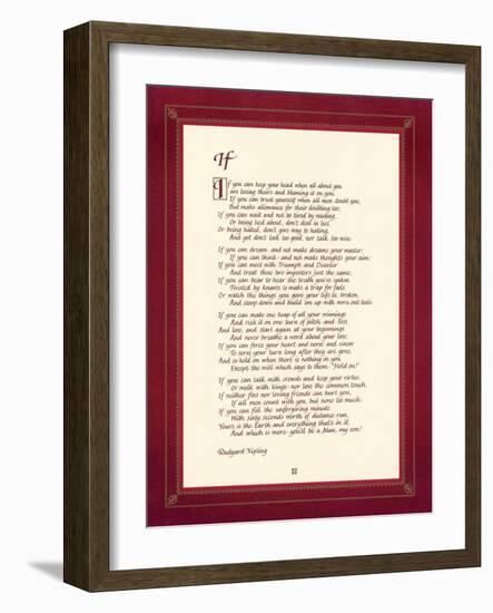 If-Rudyard Kipling-Framed Art Print