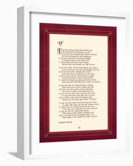 If-Rudyard Kipling-Framed Art Print