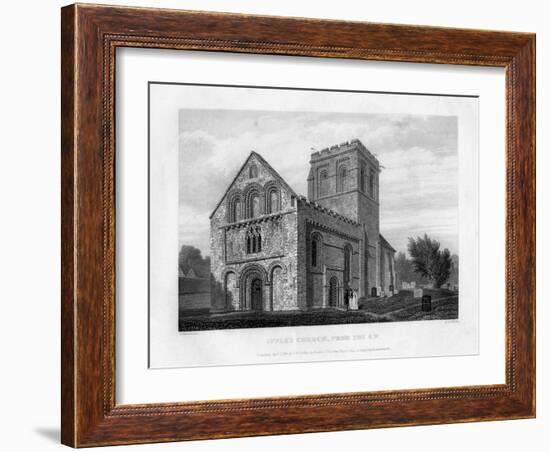 Iffley Church from the South-West, Oxfordford, 1834-John Le Keux-Framed Giclee Print