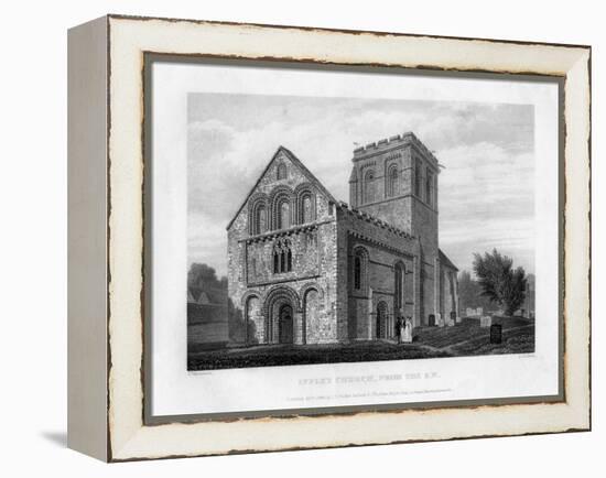 Iffley Church from the South-West, Oxfordford, 1834-John Le Keux-Framed Premier Image Canvas