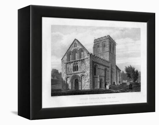 Iffley Church from the South-West, Oxfordford, 1834-John Le Keux-Framed Premier Image Canvas