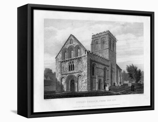 Iffley Church from the South-West, Oxfordford, 1834-John Le Keux-Framed Premier Image Canvas