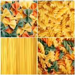 Pasta Collage-igabriela-Stretched Canvas