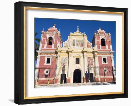 Igelsia El Calvario, Leon, Nicaragua, Central America-Christian Kober-Framed Photographic Print