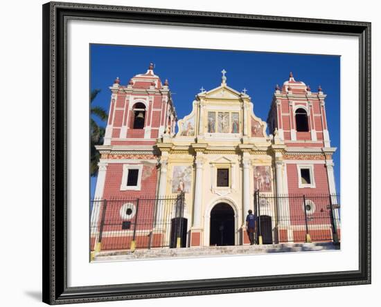 Igelsia El Calvario, Leon, Nicaragua, Central America-Christian Kober-Framed Photographic Print