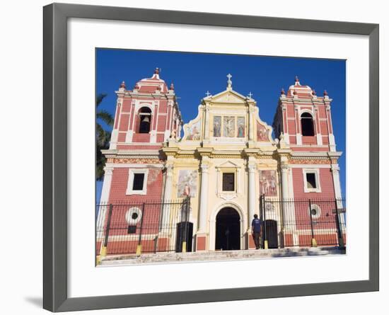 Igelsia El Calvario, Leon, Nicaragua, Central America-Christian Kober-Framed Photographic Print