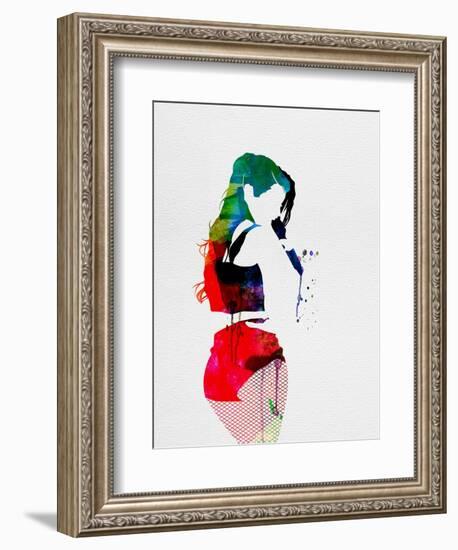 Iggy Watercolor-Lora Feldman-Framed Premium Giclee Print