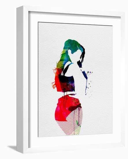 Iggy Watercolor-Lora Feldman-Framed Art Print