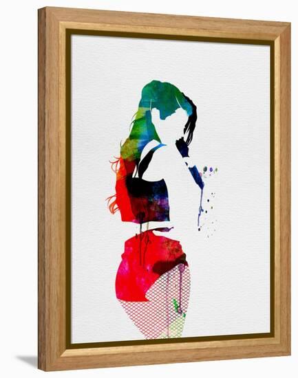 Iggy Watercolor-Lora Feldman-Framed Stretched Canvas