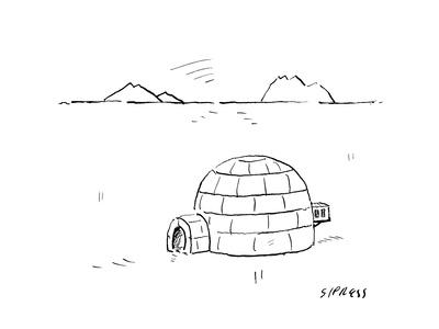 Igloo with air conditioning - Cartoon' Premium Giclee Print - David Sipress Igloo with air conditioning - Cartoon' Premium Giclee Print - David Sipress