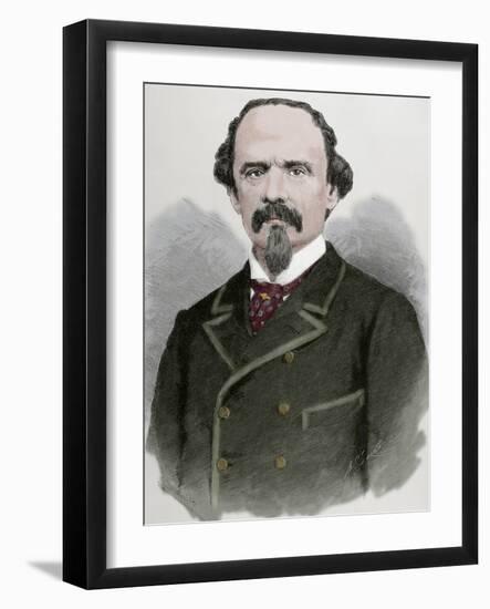 Ignacio Mariscal (1829-1910). Mexican Writer, Diplomat and Politician. Engraving. Colored.-Tarker-Framed Photographic Print