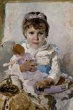 Little Girl, 1890-1895-Ignacio Pinazo camarlench-Framed Giclee Print