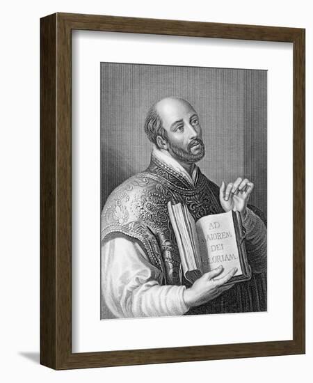 Ignatius Loyola, Engraved by William Holl the Younger, C.1830 (Engraving)-Peter Paul Rubens-Framed Premium Giclee Print