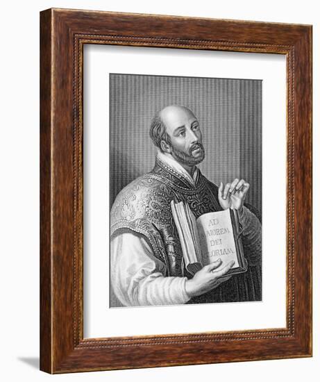 Ignatius Loyola, Engraved by William Holl the Younger, C.1830 (Engraving)-Peter Paul Rubens-Framed Premium Giclee Print
