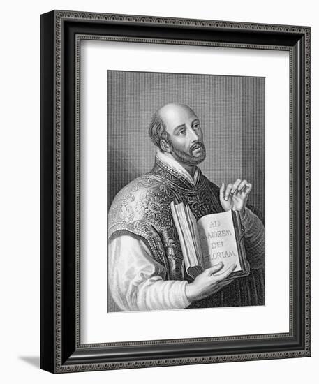 Ignatius Loyola, Engraved by William Holl the Younger, C.1830 (Engraving)-Peter Paul Rubens-Framed Premium Giclee Print