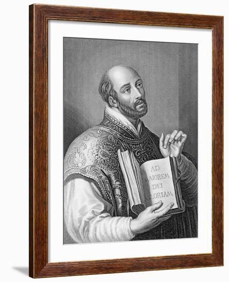 Ignatius Loyola, Engraved by William Holl the Younger, C.1830 (Engraving)-Peter Paul Rubens-Framed Giclee Print