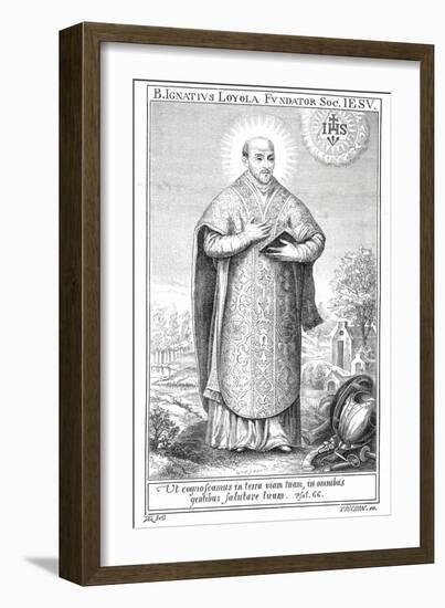 Ignatius Loyola, Spanish Saint and Founder of Jesuit Order-Trichon-Framed Art Print