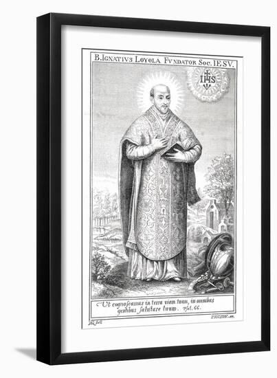 Ignatius Loyola, Spanish Saint and Founder of Jesuit Order-Trichon-Framed Art Print