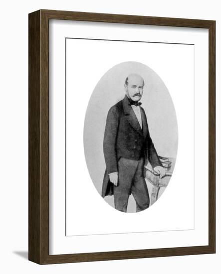 Ignaz Philip Semmelweis (1818-186), Hungarian Obstetrician, 19th Century-null-Framed Giclee Print