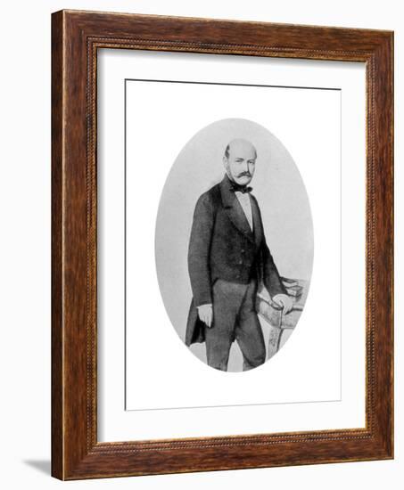 Ignaz Philip Semmelweis (1818-186), Hungarian Obstetrician, 19th Century-null-Framed Giclee Print