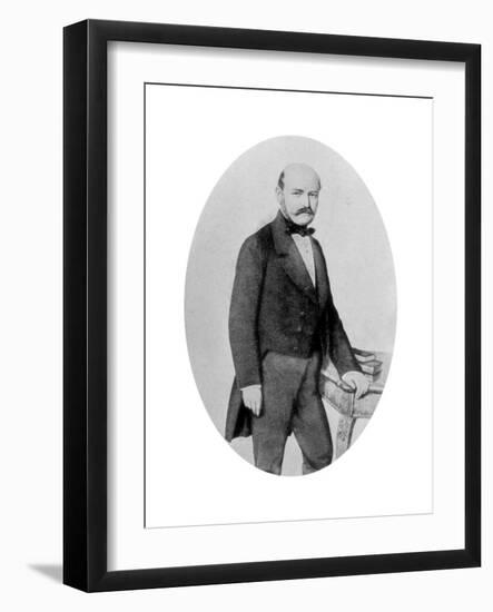 Ignaz Philip Semmelweis (1818-186), Hungarian Obstetrician, 19th Century-null-Framed Giclee Print