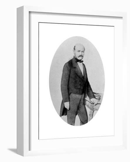 Ignaz Philip Semmelweis (1818-186), Hungarian Obstetrician, 19th Century-null-Framed Giclee Print