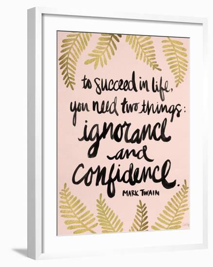 Ignorance and Confidence - Gold and Blush – Cat Coqullette-Cat Coquillette-Framed Giclee Print