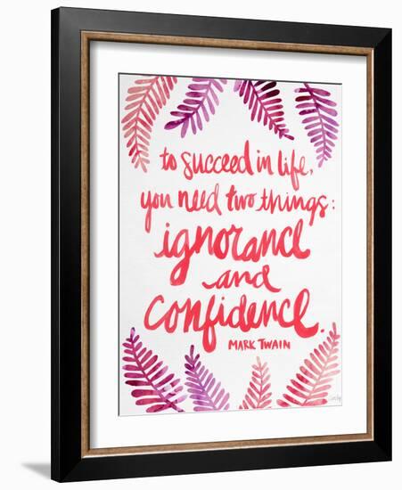 Ignorance and Confidence - Pink – Cat Coqullette-Cat Coquillette-Framed Giclee Print