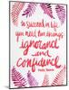 Ignorance and Confidence - Pink – Cat Coqullette-Cat Coquillette-Mounted Giclee Print
