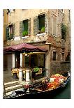 Gondola by a Brick Wall, Venice-Igor Maloratsky-Framed Art Print