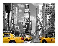 Yellow Cabs, Times Square-Igor Maloratsky-Framed Art Print