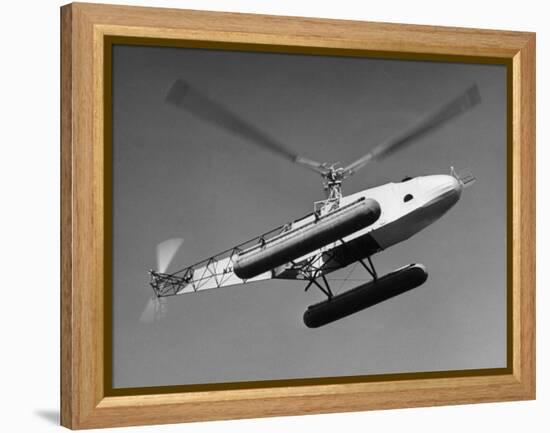 Igor Sikorsky Making Helicopter Flight-Dmitri Kessel-Framed Premier Image Canvas