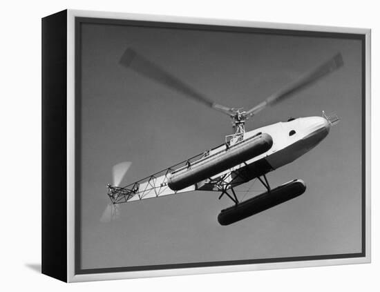 Igor Sikorsky Making Helicopter Flight-Dmitri Kessel-Framed Premier Image Canvas