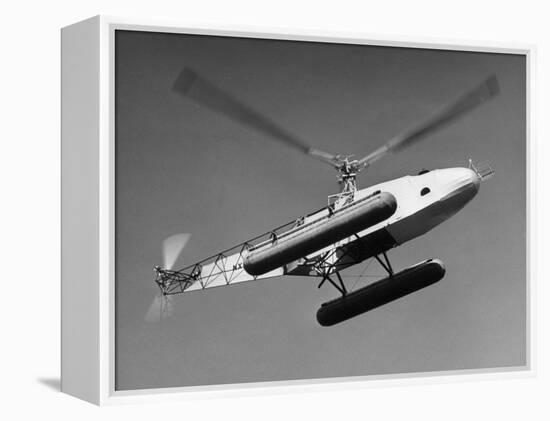 Igor Sikorsky Making Helicopter Flight-Dmitri Kessel-Framed Premier Image Canvas
