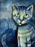 Painting Illustration of Blue Kitten-Igor Zakowski-Art Print