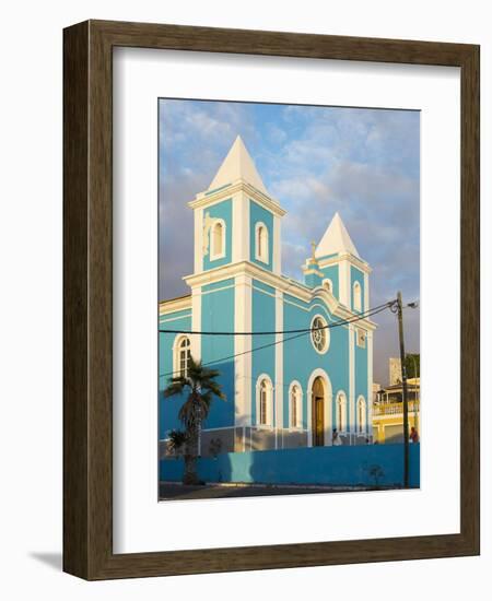 Igreja Nossa Senhora da Conceicao. Sao Filipe, the capital of the island. Fogo Island-Martin Zwick-Framed Photographic Print