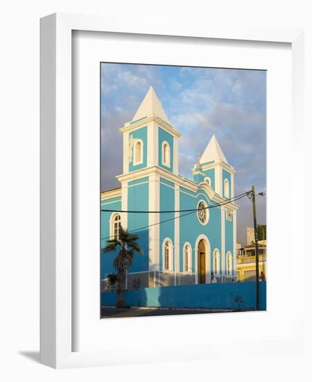 Igreja Nossa Senhora da Conceicao. Sao Filipe, the capital of the island. Fogo Island-Martin Zwick-Framed Photographic Print