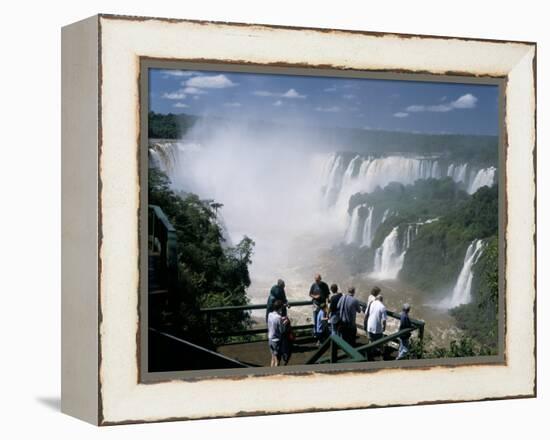 Iguacu (Iguazu) Falls, Border of Brazil and Argentina, South America-G Richardson-Framed Premier Image Canvas