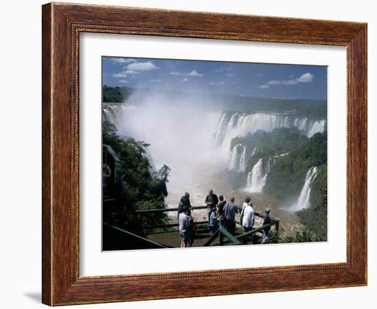 Iguacu (Iguazu) Falls, Border of Brazil and Argentina, South America-G Richardson-Framed Photographic Print