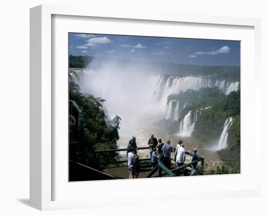 Iguacu (Iguazu) Falls, Border of Brazil and Argentina, South America-G Richardson-Framed Photographic Print