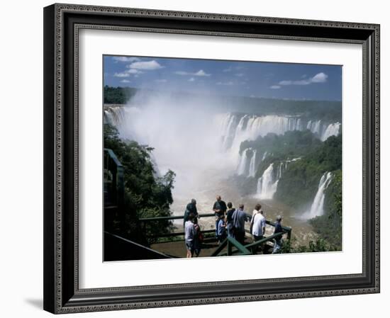 Iguacu (Iguazu) Falls, Border of Brazil and Argentina, South America-G Richardson-Framed Photographic Print