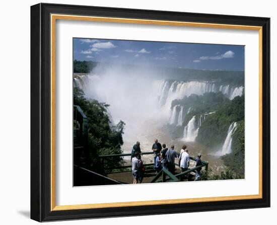 Iguacu (Iguazu) Falls, Border of Brazil and Argentina, South America-G Richardson-Framed Photographic Print