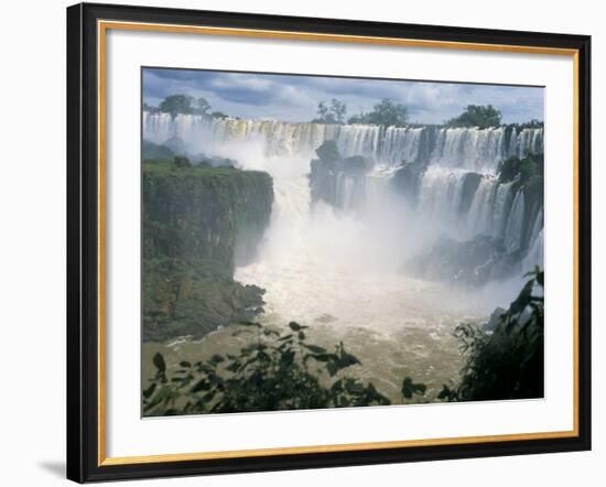 Iguacu (Iguazu) Falls, Border of Brazil and Argentina, South America-G Richardson-Framed Photographic Print