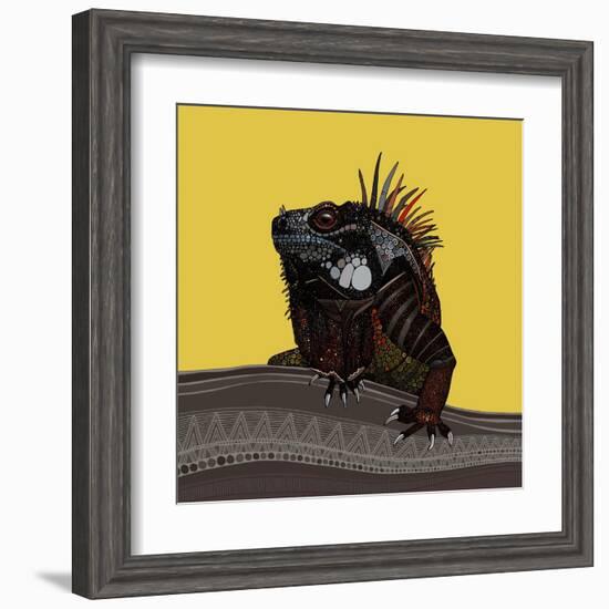 Iguana Gold-Sharon Turner-Framed Art Print