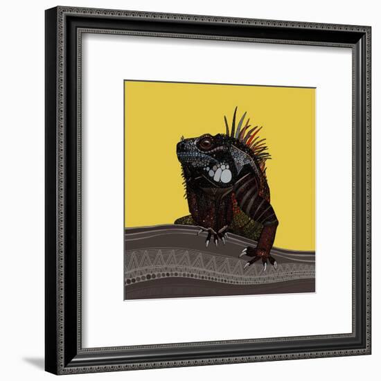 Iguana Gold-Sharon Turner-Framed Art Print