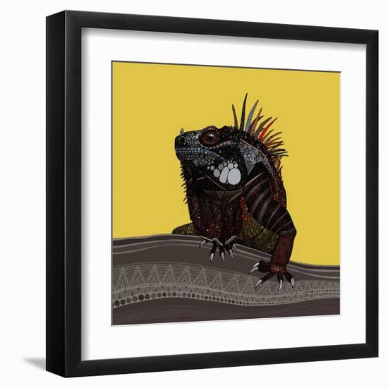 Iguana Gold-Sharon Turner-Framed Art Print