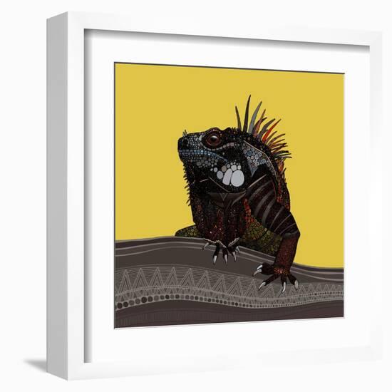 Iguana Gold-Sharon Turner-Framed Art Print