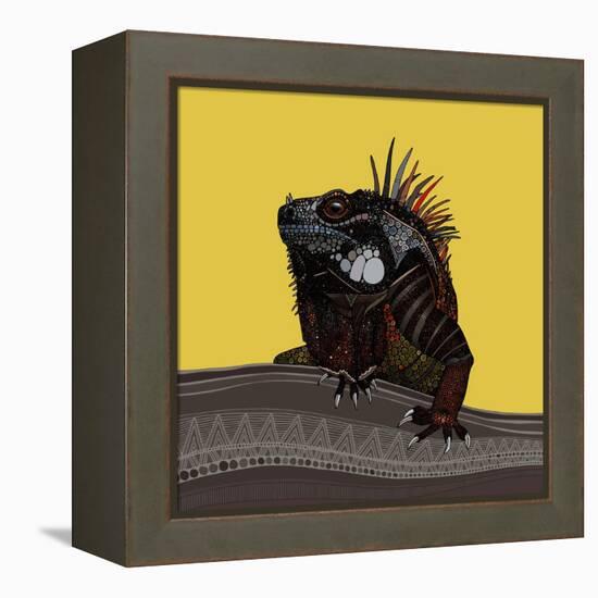 Iguana Gold-Sharon Turner-Framed Stretched Canvas
