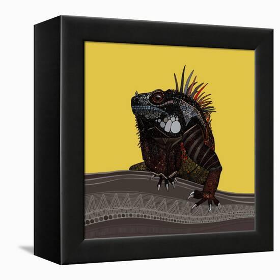 Iguana Gold-Sharon Turner-Framed Stretched Canvas